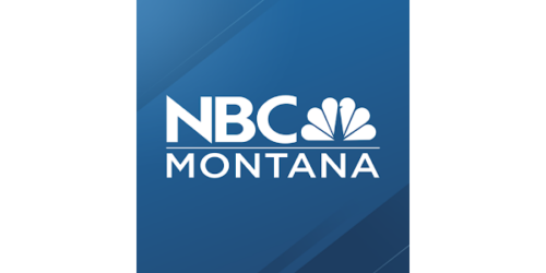 NBC Montana white logo on blue background